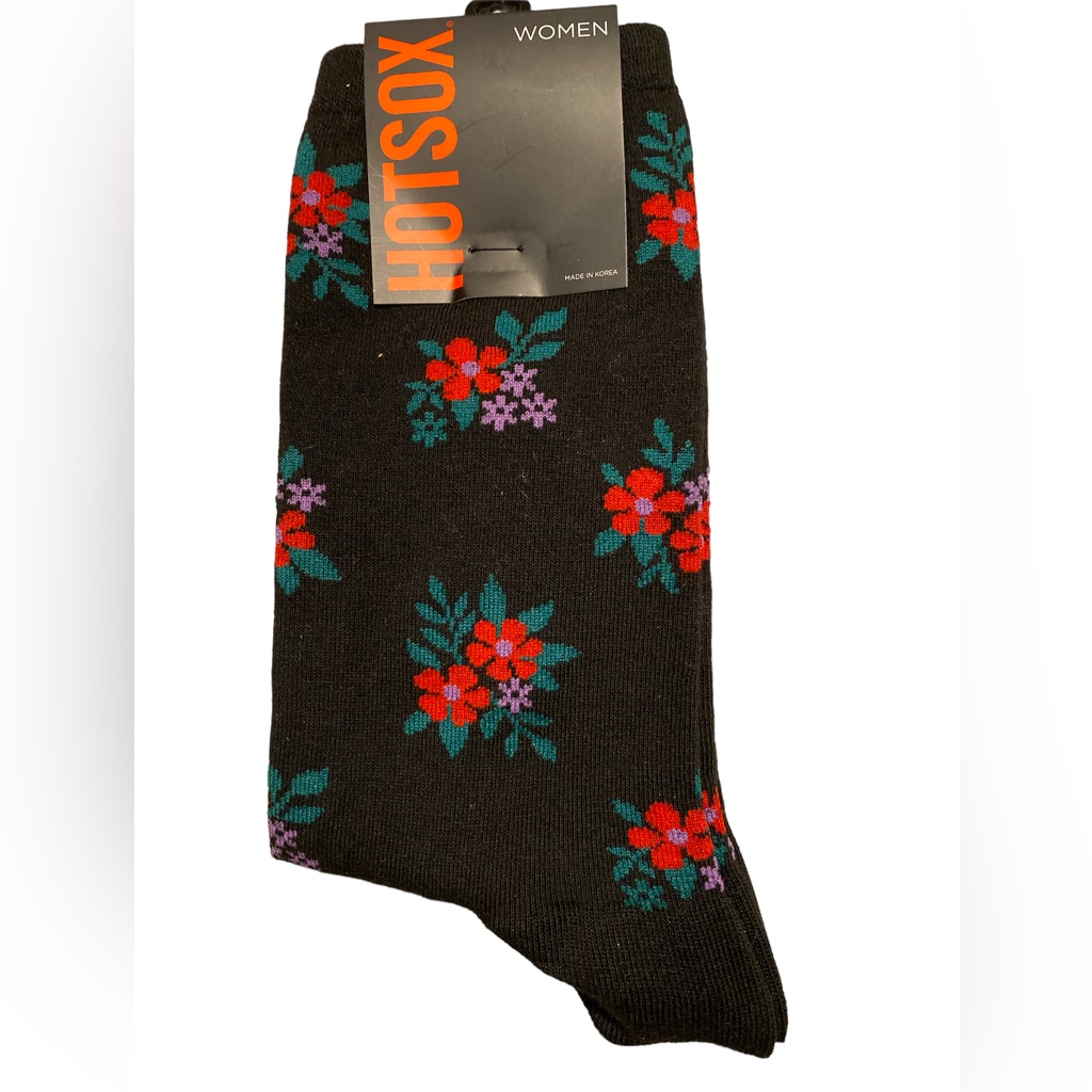 Hot Sox Floral Socks - #180 / Any 3 Pair $15